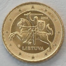 50 Cent Coin Lithuania 2015 Uncirculated