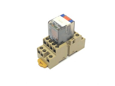 Omron PYF-14A-N Relay Socket w/ Schrack PT570L24 Relay