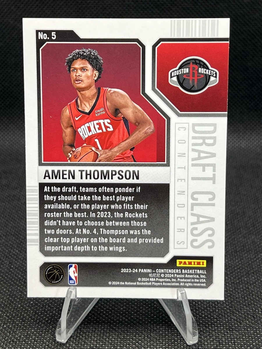2023-24 Panini Contenders Amen Thompson Draft Class Contenders