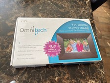 Omnitech Digital Photo Frame Cherry Wood 7" Auto Slide Show