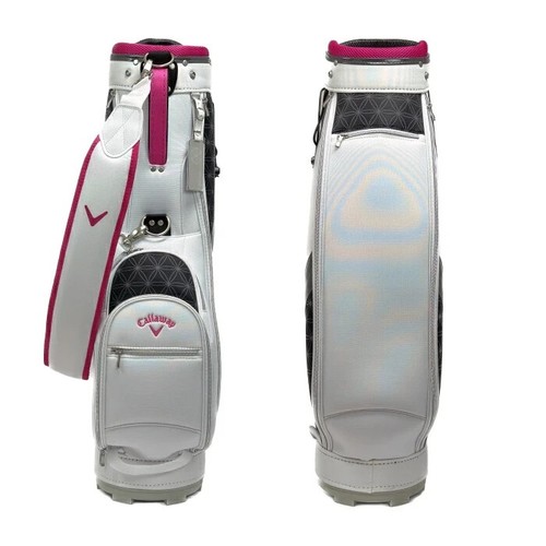 Callaway Golf Entry Cart Bag Solaire 8.5 x 47in Lightweight 6-way Ladies Pink - Picture 3 of 6
