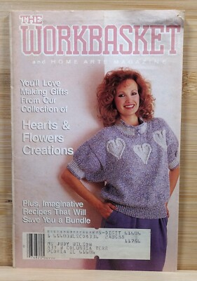 The Workbasket FEBRUARY 1988 VOL. 53 #4 Heart & Flowers Creations