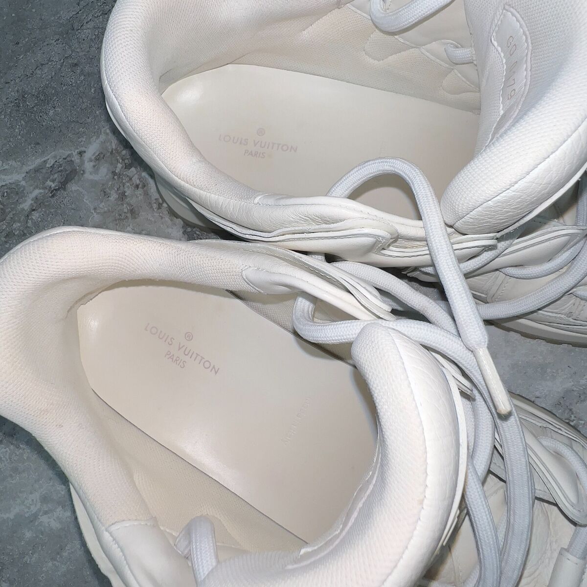 Louis Vuitton Zig Zag Sneaker Monogram White Leather 9.5 LV Louis Vuitton Zig Zag Sneaker Monogram White Leather 9.5 LV