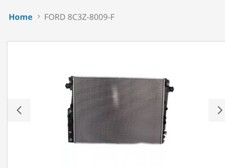 8c3z 8009f New Radiator 2007-2010 Diesel Ford Super Duty 8c3z 8009f New Radiator 2007-2010 Diesel Ford Super Duty