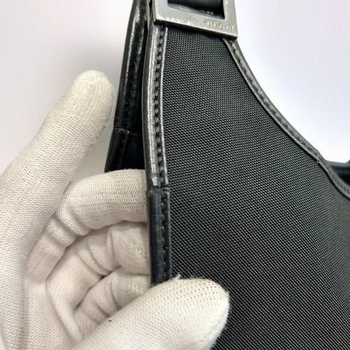 Gucci Jackie shoulder Bag Black Nylon Leather Authentic - Picture 21 of 23