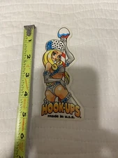 HOOK UPS STICKER VINTAGE "SEXY ESKIMO DANCER"