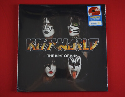 Kiss Kissworld Best of Kiss 2 LP Exclusive Red With Yellow