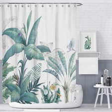 Hot New - Green Plant Shower Curtains Frabic Waterproof Polyester with Hooks