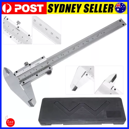 6" 150mm Stainless Steel Vernier Caliper Micrometer Measuring Tool Gauge AUS