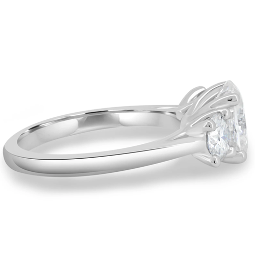 Platinum Diamond Ring IGI HRD Lab Created Oval 3 Carat PT950 Sizes 5 6 7.5 8 - Picture 2 of 9