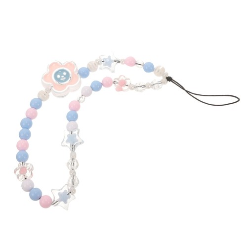Set of 3 Flower Chain Phone Beaded Lanyard Cute Charm - 第 8/12 張圖片