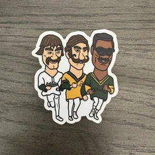 Oakland A’s Athletics Big Head Racer Die Cut Sticker