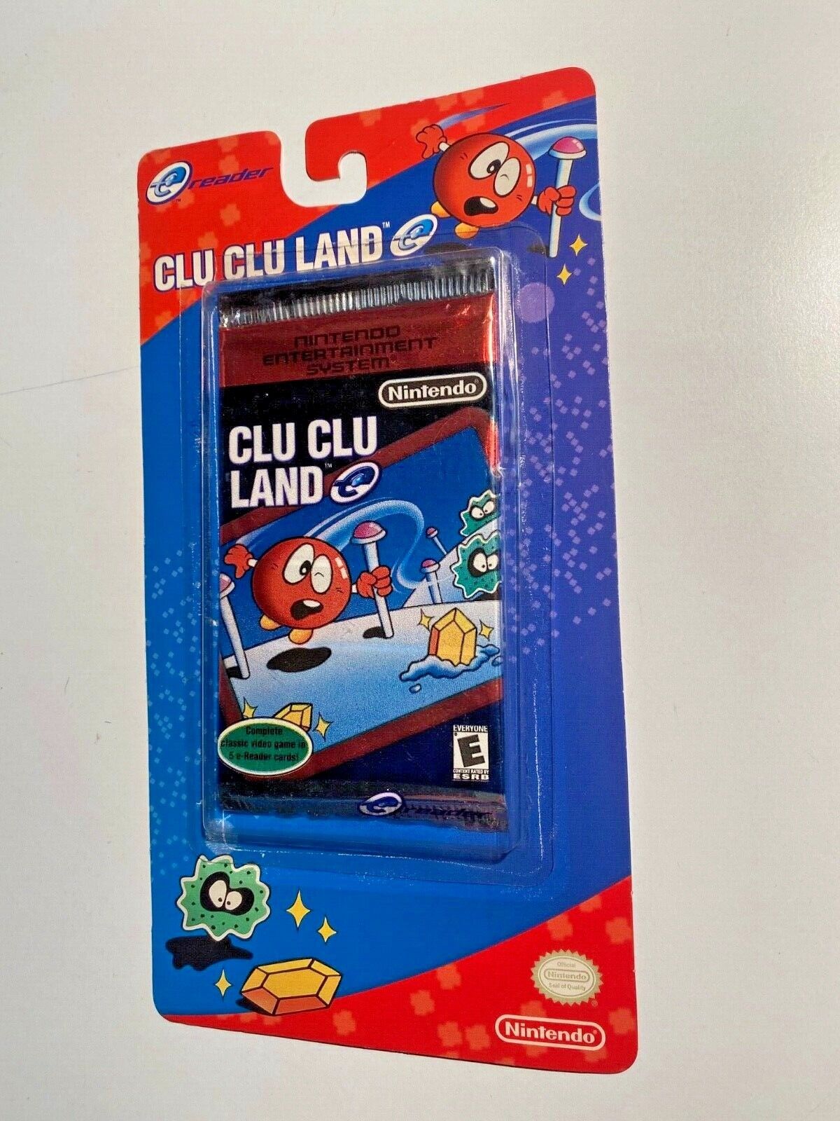 Nintendo Reader CLU CLU LAND Nintendo E-READER Raro Nuovo Sigillato 