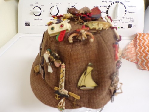 Antique Cub Cadet Wool Hat W/30 Charms - Picture 3 of 6