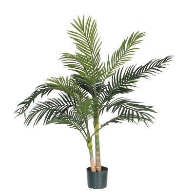 Areca Palme Grün H120xØ100 cm Kunstbaum Kunstpflanze pflegeleicht