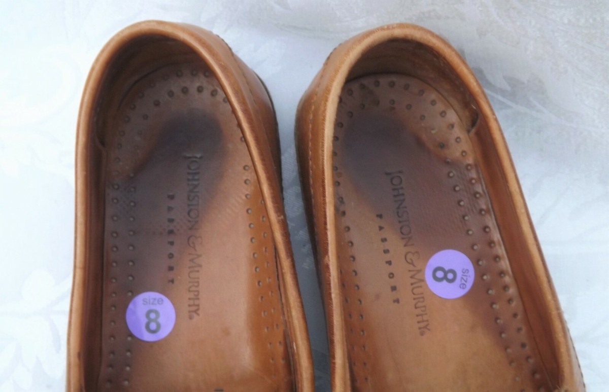 Johnston & Murphy Passport Shoes Loafers Size 8M Johnston & Murphy Passport Brown Leather Size 12 M 20-1620  main image 2
