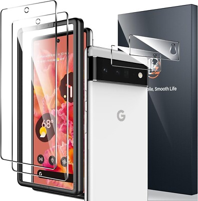2+2 Google Pixel 6 Screen Protector Tempered Glass Transparency HD Clear Saver 