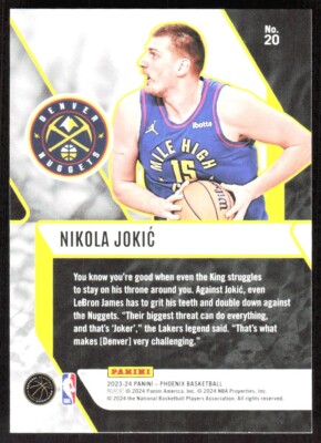2023-24 6610D PANINI PHOENIX FADE TO BLACK Nikola Jokic Denver