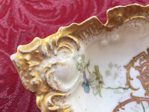 Limoges France Porcelain 1891 Hand Painted Cherub Pin Tray - Picture 3 of 5