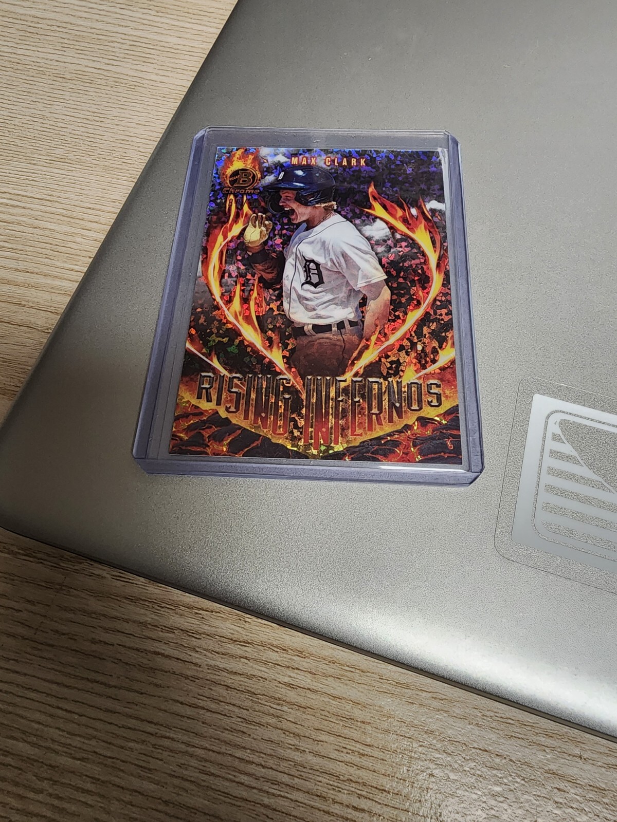 2024 Bowman Baseball Max Clark Rising Infernos Mini Diamond #d 83/150 (Tigers)