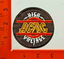 AC/DC Embroidered Patch – Iron-On Sew-On Rock Band Music Logo Badge