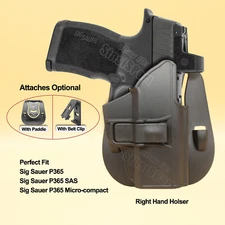 Tactical Holster For Sig Sauer P365 3.1" Sig P365 SAS P365 Micro-compact Holder