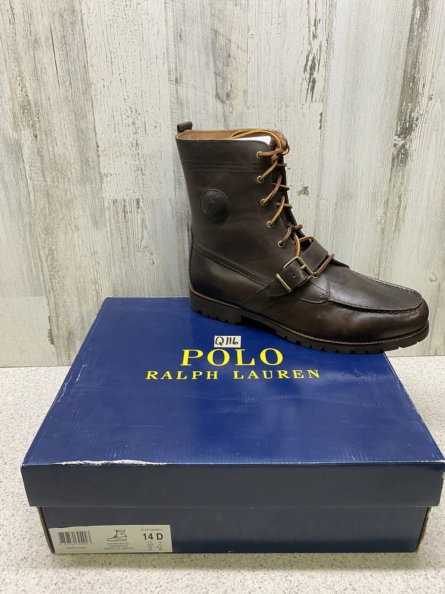 Polo Ralph Lauren Men s Ranger Boots Size US 14 Dark Brown