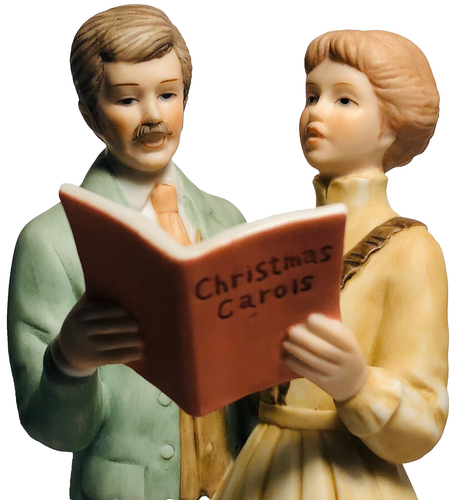 2 Enesco Treasured Memories Figurines, Mistletoe E-640 & Sing Christmas Caroles - Picture 2 of 8