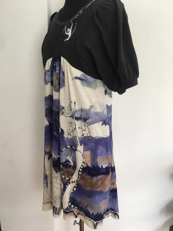 VESTIDO TSUMORI CHISATO TALLA S ANIMAL PRINT Foto 4 de 4