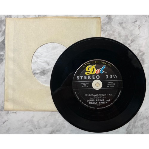 Louis Prima Keely Smith 7" Jukebox Compact 33 I Can't Give You Anything But Love - Picture 5 of 6