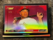 2015 Bowman's Best HI-DEF RED REFRACTOR ROOKIE Yasmany Tomas 2/5