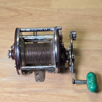 Penn Peer Monofil Metal Spool Salt Water 209 Level Wind Fishing Reel  with Line