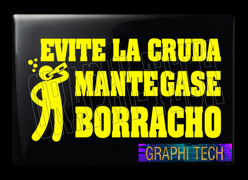 BORRACHO STICKER CALCOMANIA DECAL CALCA PEGATINA - Picture 24 of 24