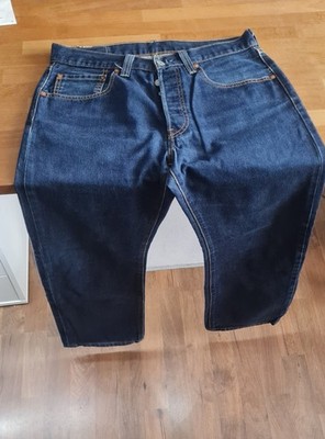 Levi's 501 Herren Jeans Blau Straight Gerades Bein W32 L30 Baumwolle Denim
