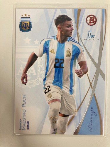 TOPPS ARGENTINA LINEAGE 2024 IGNACIO MAESTRO PUCH BASE CARD .