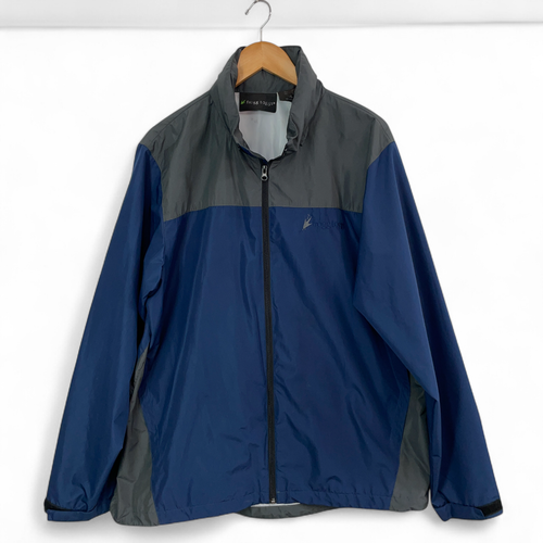 Frogg Toggs M/L Blue Gray Lightweight Hooded Rain Jacket Packable Outdoor Unisex - Picture 18 of 23