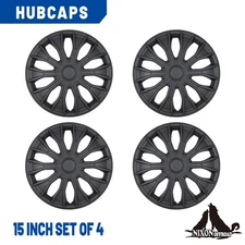 Universal 15" Hubcap Set of 4 R15 Hub Caps Replacement Snap On Wheel Rim Cover