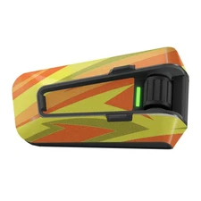 For Cardo Packtalk Neo Edge Pro Wrap Stickers Matte Decal Orange Stripe