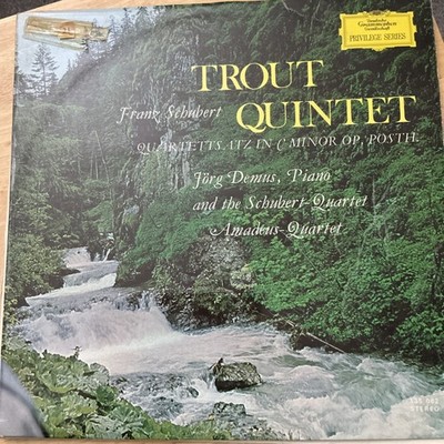 Amadeus Quartet Trout Quintet LP Deutsch Grammophon 135062 1960s Austrian