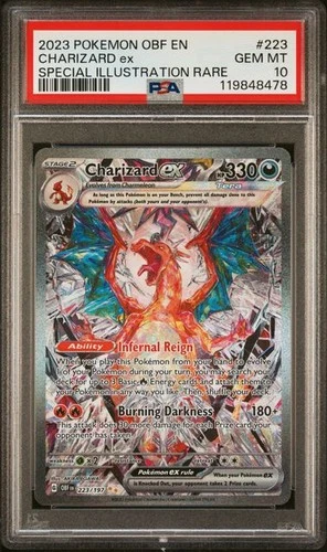 Pokemon Charizard ex Obsidian Flames Special Illustration Rare #223 PSA 10
