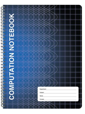 BookFactory Computation Notebook/Engineering Notebook - 100 Pages (9 1/4'' X 11