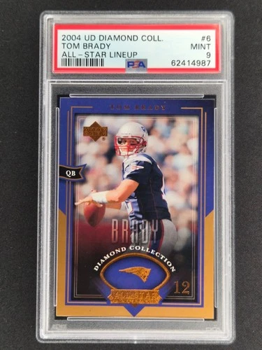 2004 Upper Deck Diamond Collection All-Star Lineup Tom Brady #6 PSA 9 MINT