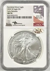 2024-W BURNISHED SILVER EAGLE EARLY RELEASES MERCANTI SIGNATURE NGC MS70