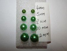 Choice of real & faux pearl stud earrings choice of colours & size pearls UK