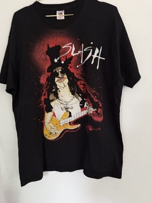 Slash World On Fire Tour T Shirt XL Front & Back Print Rare Guns n Roses Vintage