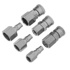 6 Pcs Quick-connect Coupling Air Hose Compressor Fittings Coupler