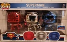 2018 NYCC FUNKO CHROME DC UNIVERSE SUPERMAN 3 PACK OFFICIAL STICKER LE*