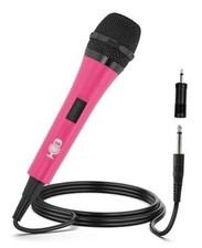 Wired Microphone for Karaoke, (Pink) - Unidirectional Dynamic 1 Wired Pink