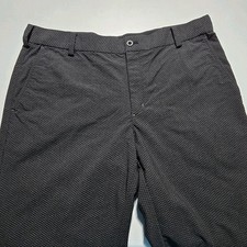 Nike Golf Dri-Fit Pants Men's 34x34 Tour Performance Herringbone Gray Black