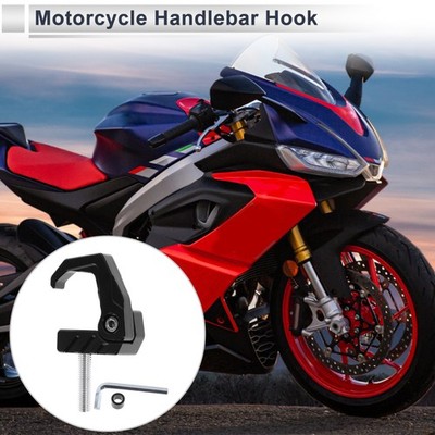 Motorrad-Haken verstellbar Helmhalterung 42mm Länge für Roller Schwarz